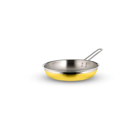 Bon Chef Country French 2 Saute Pan/Skillet-Long Hndle No Cov  10 1/8"X1 7/8"  1 Qt 20 Oz - Yellow 71307-CF2-Y